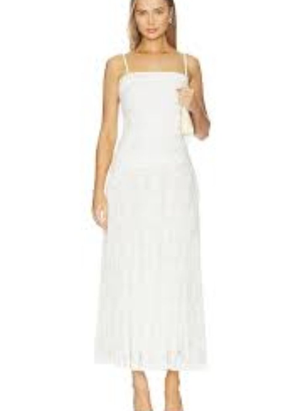 NEW WITH TAG SIMKHAI ANNALISE LACE MIDI DRESS FORMAL GOWN IVORY SIZE 4